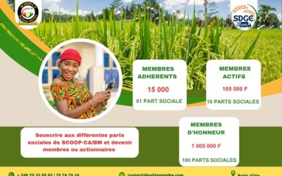 SCOOP-CA/BM : Devenez membre d’une coopérative engagée pour l’entrepreneuriat au Burkina Faso